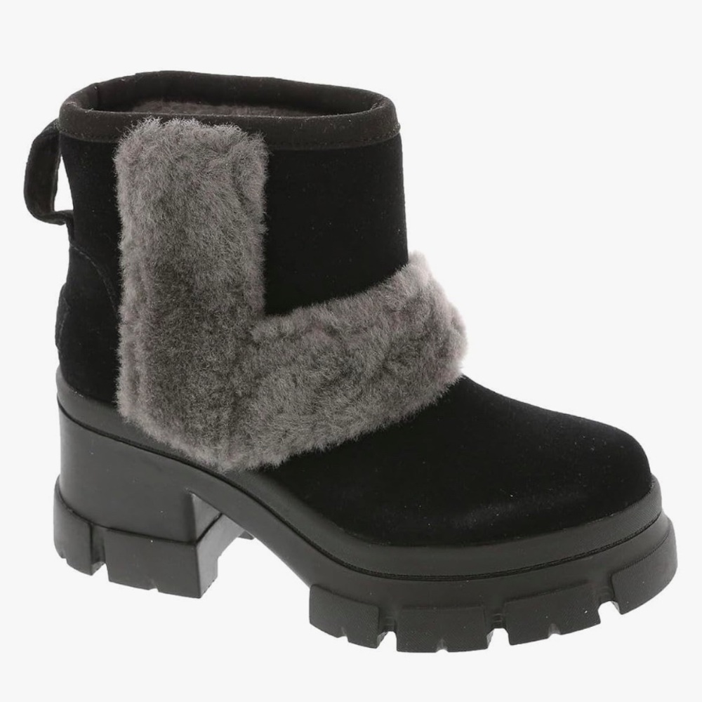 Ugg Womens Brooklyn Sunburst Boot NEW Size 9.5 black /gray